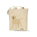 Custom Made Logo Printed Promotional Doggy Pet Natural Duty Cotton Canvas Beach Tote Hand Bag